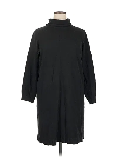 Pre-owned Terra & Sky Casual Dress In Black
