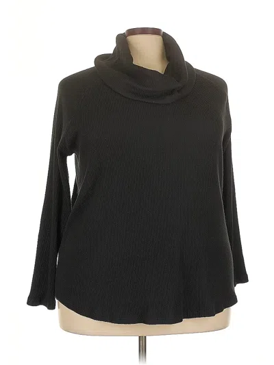 Pre-owned Terra & Sky Casual Dress In Black