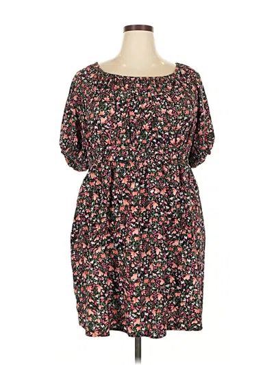 Pre-owned Terra & Sky Casual Dress In Black