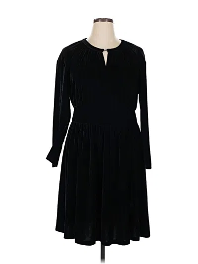 Pre-owned Terra & Sky Casual Dress In Black