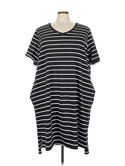 Pre-owned Terra & Sky Casual Dress In Black