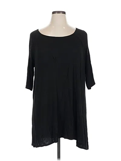 Pre-owned Terra & Sky Casual Dress In Black
