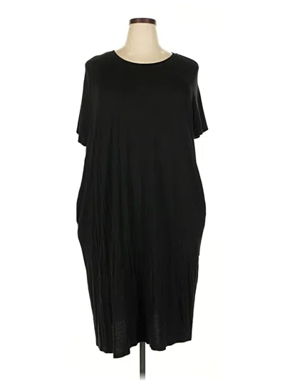 Pre-owned Terra & Sky Casual Dress In Black