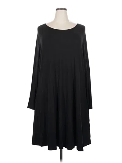 Pre-owned Terra & Sky Casual Dress In Black