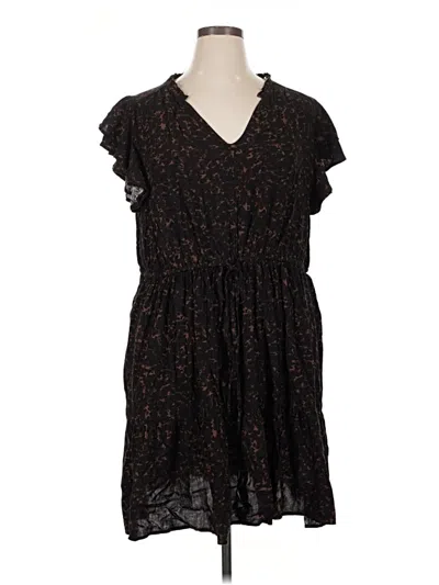 Pre-owned Terra & Sky Casual Dress In Black