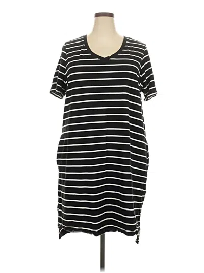 Pre-owned Terra & Sky Casual Dress In Black