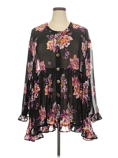 Pre-owned Terra & Sky Casual Dress In Black