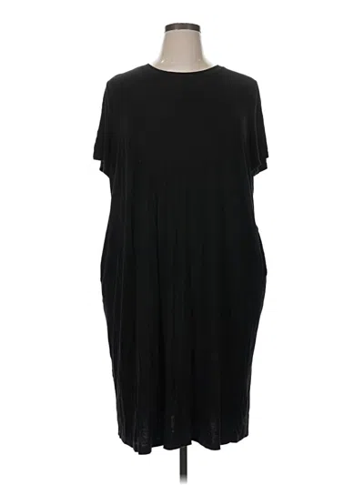 Pre-owned Terra & Sky Casual Dress In Black