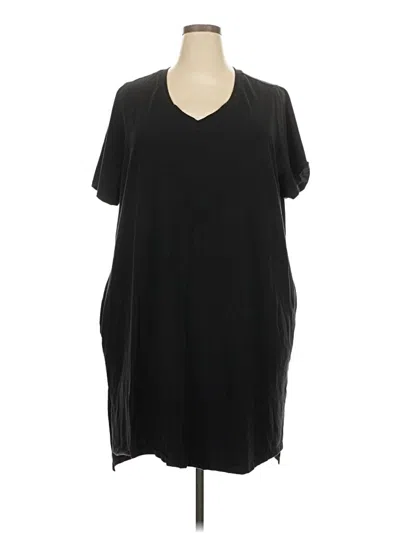 Pre-owned Terra & Sky Casual Dress In Black