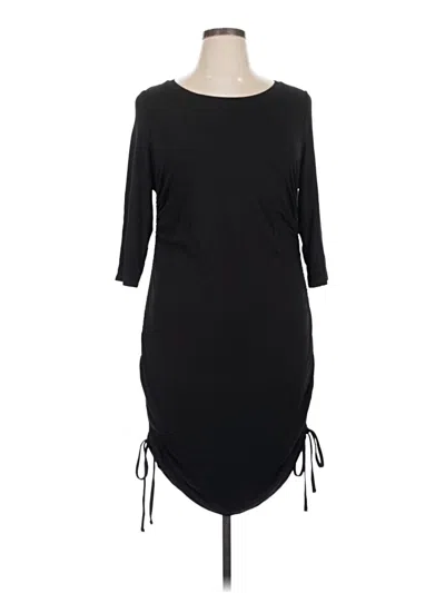 Pre-owned Terra & Sky Casual Dress In Black