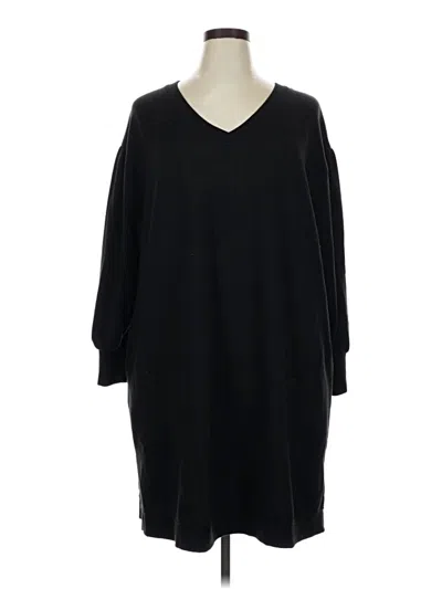 Pre-owned Terra & Sky Casual Dress In Black