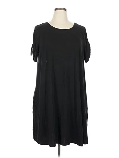 Pre-owned Terra & Sky Casual Dress In Black