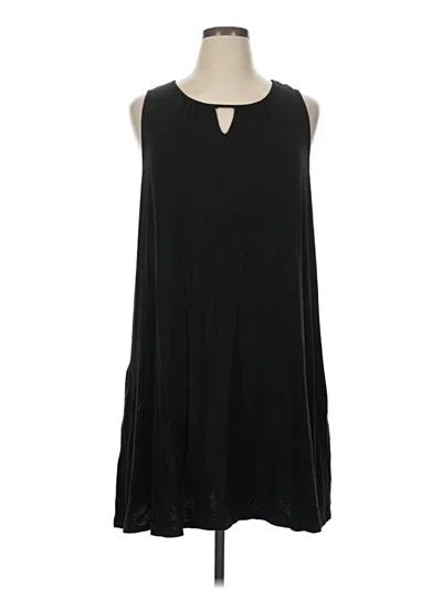 Pre-owned Terra & Sky Casual Dress In Black