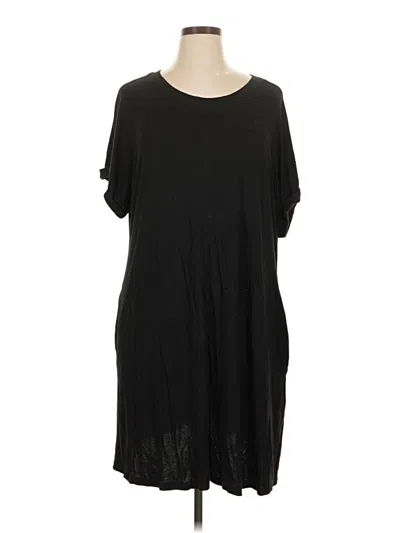 Pre-owned Terra & Sky Casual Dress In Black