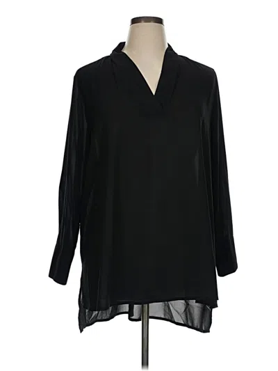 Pre-owned Terra & Sky Casual Dress In Black