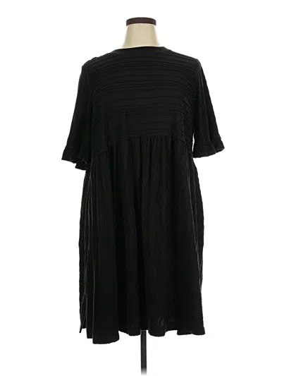 Pre-owned Terra & Sky Casual Dress In Black