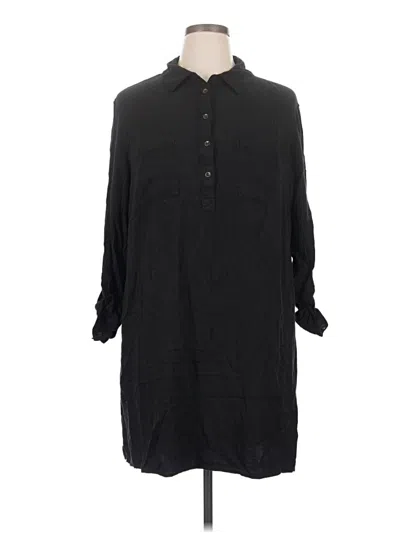 Pre-owned Terra & Sky Casual Dress In Black