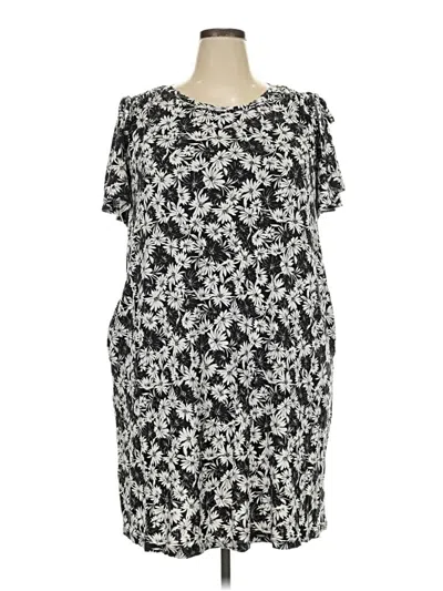 Pre-owned Terra & Sky Casual Dress In Black