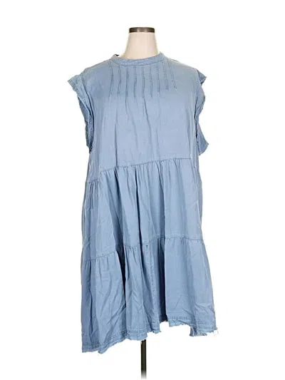 Pre-owned Terra & Sky Casual Dress In Blue