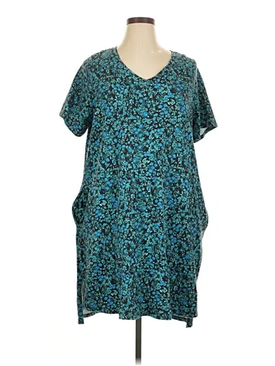 Pre-owned Terra & Sky Casual Dress In Blue