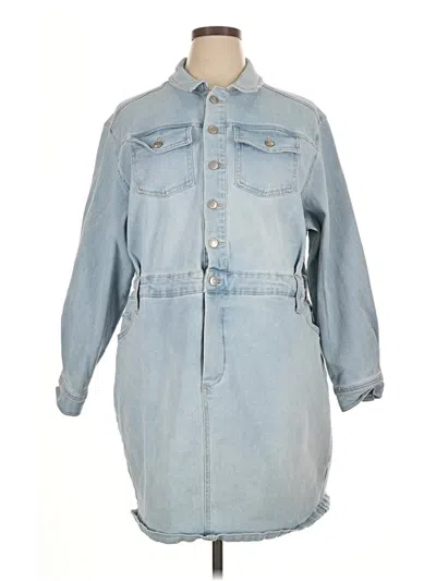 Pre-owned Terra & Sky Casual Dress In Blue