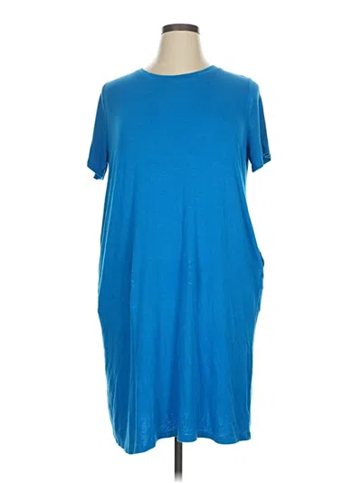 Pre-owned Terra & Sky Casual Dress In Blue