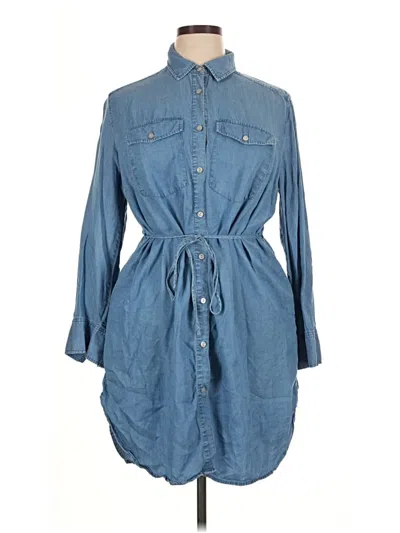 Pre-owned Terra & Sky Casual Dress In Blue