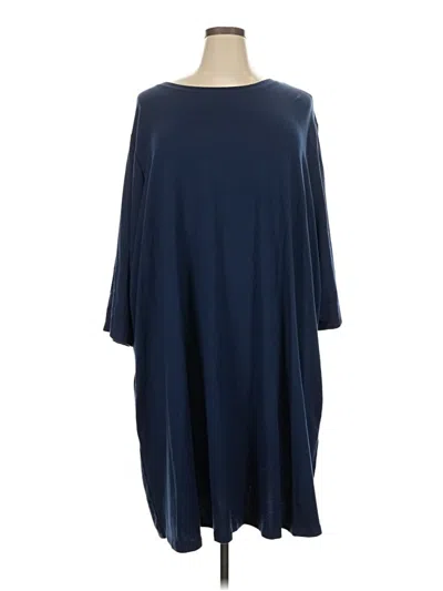 Pre-owned Terra & Sky Casual Dress In Blue