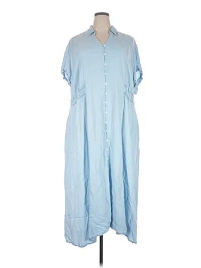 Pre-owned Terra & Sky Casual Dress In Blue