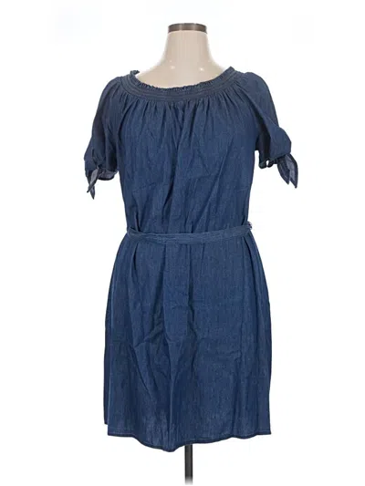 Pre-owned Terra & Sky Casual Dress In Blue