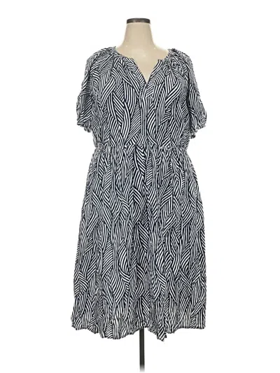 Pre-owned Terra & Sky Casual Dress In Blue