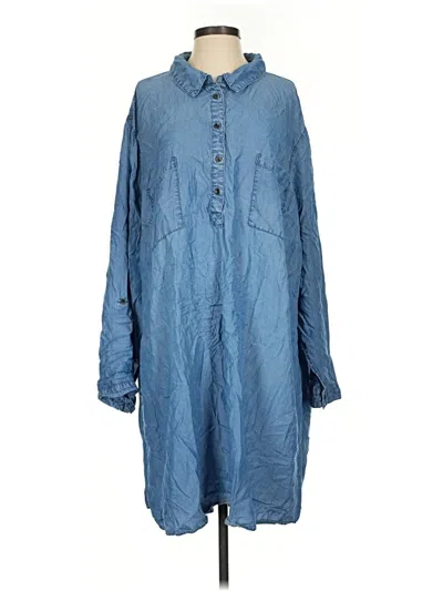 Pre-owned Terra & Sky Casual Dress In Blue