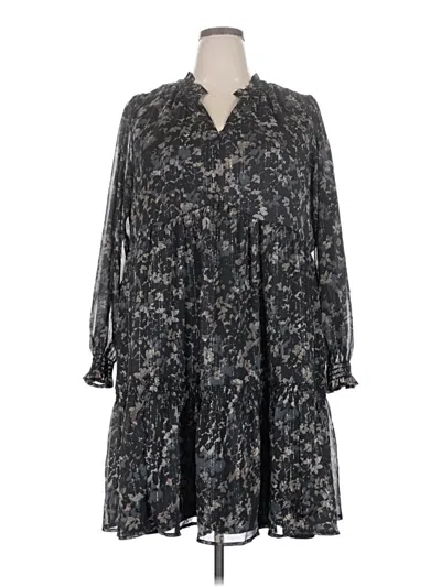 Pre-owned Terra & Sky Casual Dress In Gray