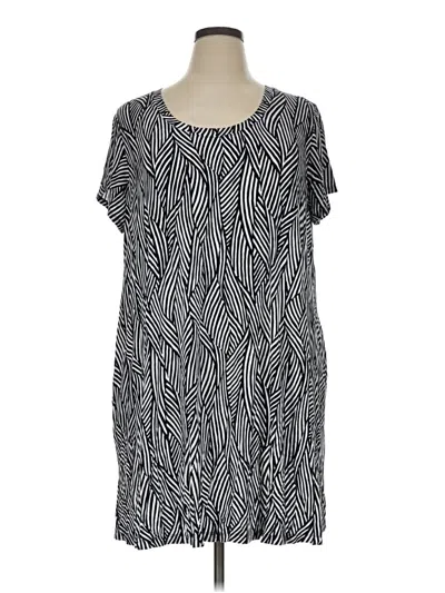 Pre-owned Terra & Sky Casual Dress In Gray