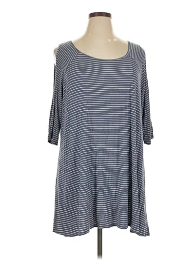 Pre-owned Terra & Sky Casual Dress In Gray