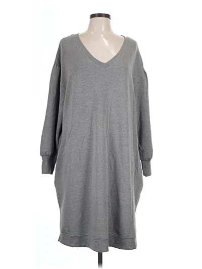 Pre-owned Terra & Sky Casual Dress In Gray