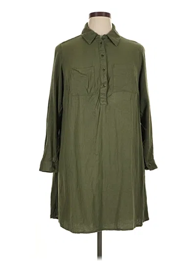 Pre-owned Terra & Sky Casual Dress In Green
