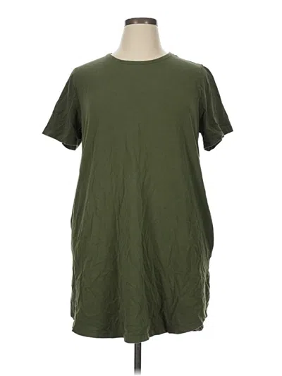 Pre-owned Terra & Sky Casual Dress In Green