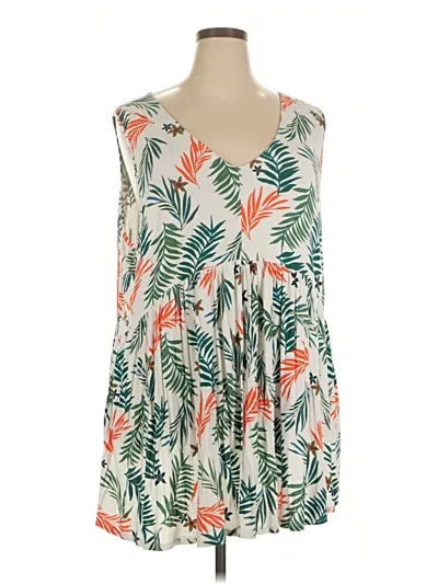 Pre-owned Terra & Sky Casual Dress In Green