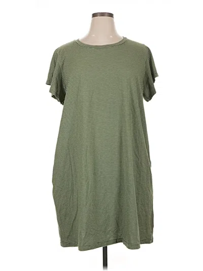 Pre-owned Terra & Sky Casual Dress In Green