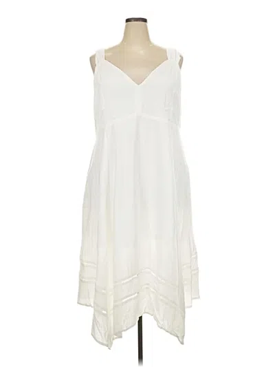 Pre-owned Terra & Sky Casual Dress In Ivory