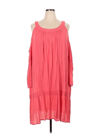 Pre-owned Terra & Sky Casual Dress In Pink