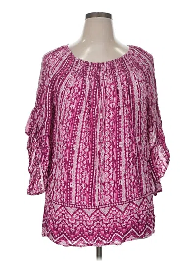 Pre-owned Terra & Sky Casual Dress In Pink