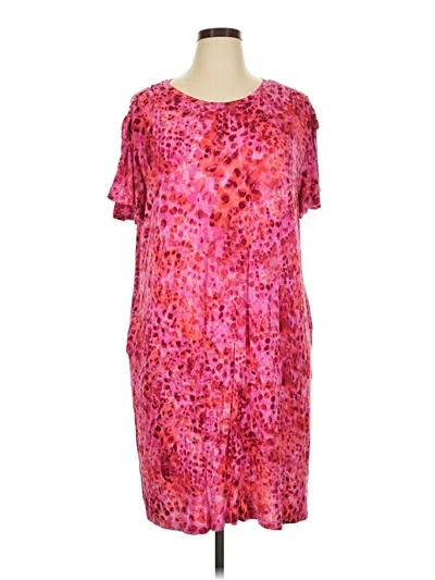 Pre-owned Terra & Sky Casual Dress In Pink