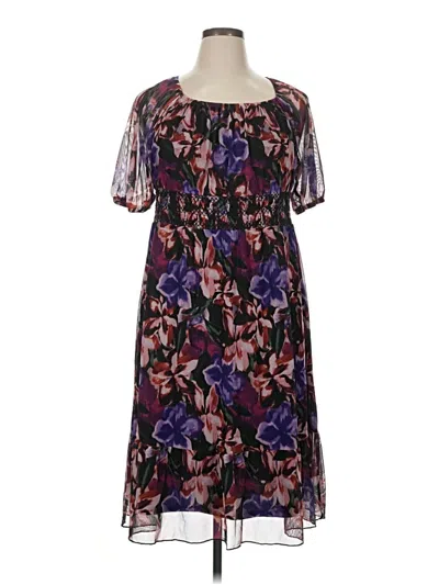 Pre-owned Terra & Sky Casual Dress In Purple