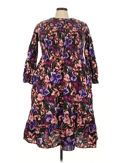 Pre-owned Terra & Sky Casual Dress In Purple