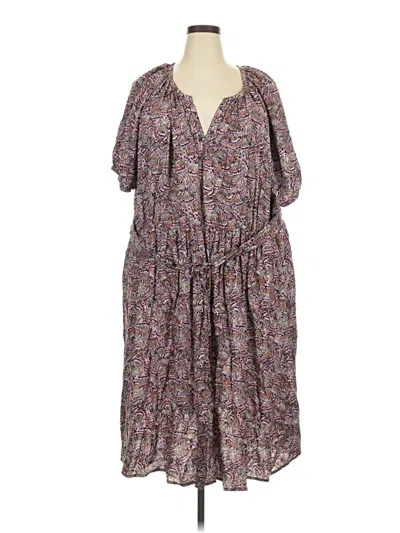 Pre-owned Terra & Sky Casual Dress In Purple
