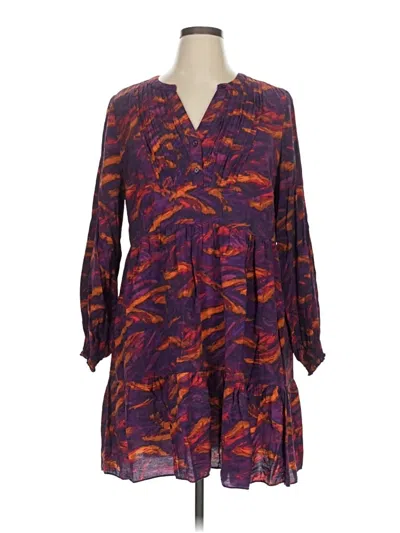 Pre-owned Terra & Sky Casual Dress In Purple