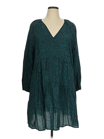 Pre-owned Terra & Sky Casual Dress In Teal
