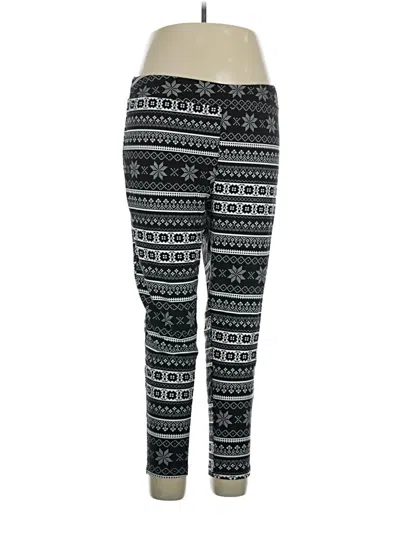 Pre-owned Terra & Sky Casual Pants In Black